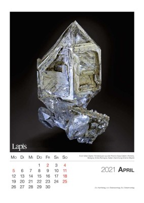 Mineralien 2021 - Der große Lapis Bild & Wandkalender