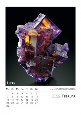 Mineralien 2022 - Der große Lapis Bild & Wandkalender