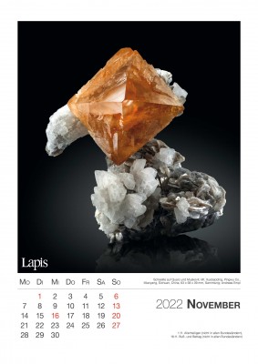Mineralien 2022 - Der große Lapis Bild & Wandkalender